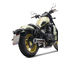 GPR auspuff kompatibel mit  Honda Cmx 1100 Rebel 2021-2024, M3 Poppy , Zugelassener legaler Slip-On-Auspuff mit Abe, einschließlich abnehmbarem DB-Killer und Verbindungsrohr 