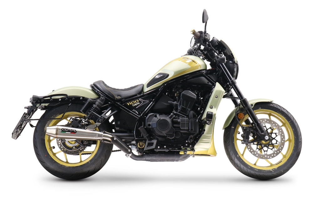 GPR auspuff kompatibel mit  Honda Cmx 1100 Rebel 2021-2024, Ultracone, Zugelassener legaler Slip-On-Auspuff mit Abe, einschließlich abnehmbarem DB-Killer und Verbindungsrohr 