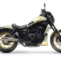 GPR auspuff kompatibel mit  Honda Cmx 1100 Rebel 2021-2024, Ultracone, Zugelassener legaler Slip-On-Auspuff mit Abe, einschließlich abnehmbarem DB-Killer und Verbindungsrohr 