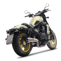 GPR auspuff kompatibel mit  Honda Cmx 1100 Rebel 2021-2024, Ultracone, Zugelassener legaler Slip-On-Auspuff mit Abe, einschließlich abnehmbarem DB-Killer und Verbindungsrohr 