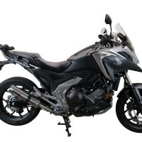 GPR auspuff kompatibel mit  Honda Nc 700 X - S Dct  2012-2018, M3 Inox , Zugelassener legaler Slip-On-Auspuff mit Abe, einschließlich abnehmbarem DB-Killer und Verbindungsrohr 