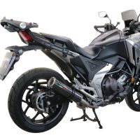 GPR auspuff kompatibel mit  Honda Nc 750 X - S Dct  2014-2015, M3 Inox , Zugelassener legaler Slip-On-Auspuff mit Abe, einschließlich abnehmbarem DB-Killer und Verbindungsrohr 