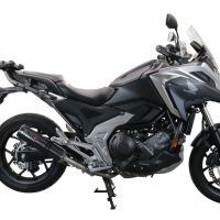 GPR auspuff kompatibel mit  Honda Nc 750 X - S Dct  2014-2015, M3 Inox , Zugelassener legaler Slip-On-Auspuff mit Abe, einschließlich abnehmbarem DB-Killer und Verbindungsrohr 