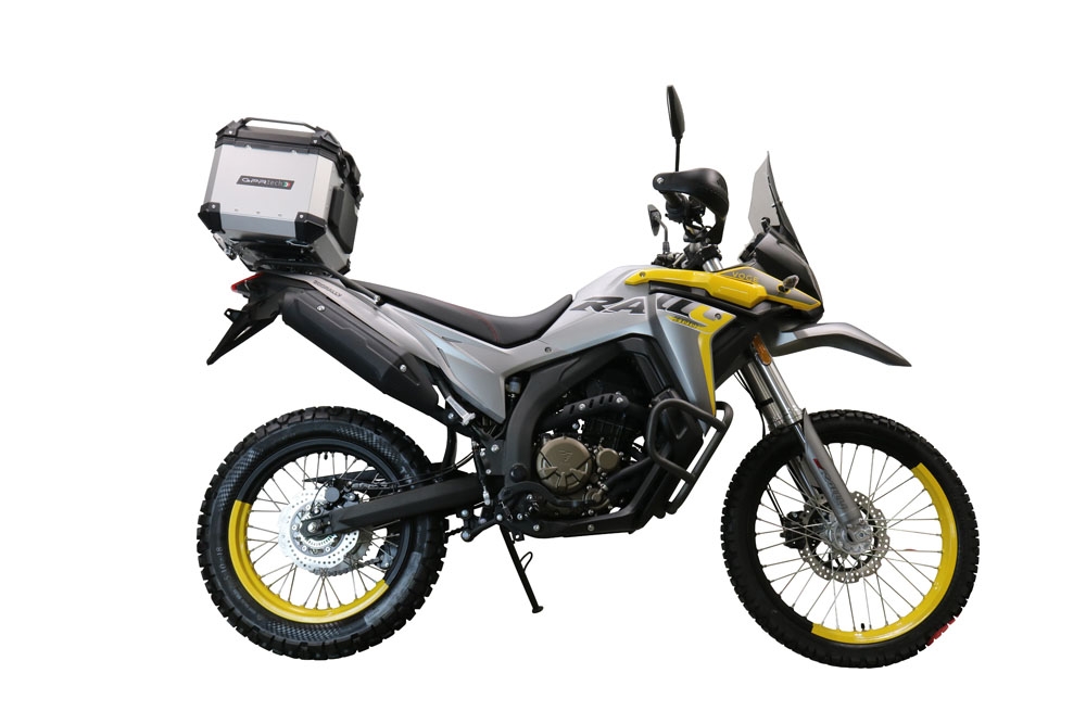 GPR TECH Voge 300Rally 2022/2024 e5 Topcase aus Aluminium, silberfarben mit spezifischer Platte inklusive Kapazität Liter 35