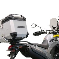 GPR TECH Voge 300Rally 2022/2024 e5 Topcase aus Aluminium, silberfarben mit spezifischer Platte inklusive Kapazität Liter 35