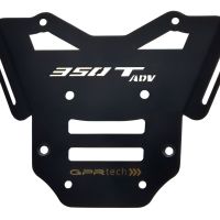 GPR TECH Zontes 350 T1 ADV 2022/2024 e5 Spezifische Montageplatte Top Case ALPITECH 35 LT Spezifische Platte zur Befestigung, kompatibel mit dem Original-Gepäckträger, aus Titan mit 4 Verankerungspunkten