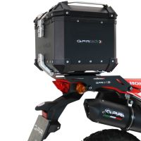GPR TECH Honda Crf 300 L / Rally 2021/2024 e5 Topcase aus Aluminium, Inklusive Stahlplatte und Aluminium-Dachträger Kapazität Liter 45