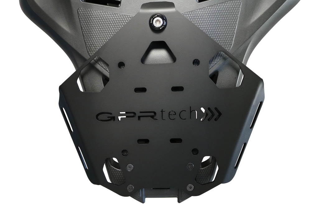GPR TECH Honda SH 125I 2017/2024 Spezifische Montageplatte Top Case ALPITECH 35>55 LT kompatibel mit Original-Gepäckträger, aus Edelstahl mit 4 Verankerungspunkten