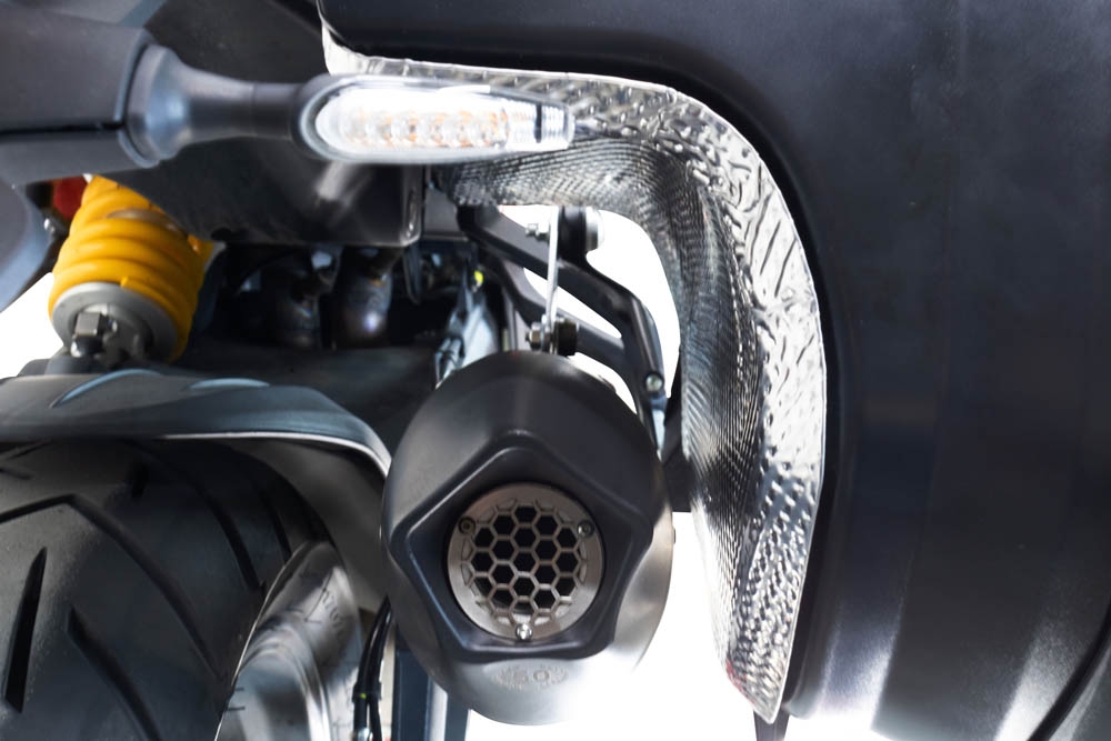 GPR auspuff kompatibel mit  Ducati Multistrada V4 - S 2022-2024, New Grand Prix Evo Titanium, Zugelassener legaler Slip-On-Auspuff mit Abe, einschließlich abnehmbarem DB-Killer und Verbindungsrohr 