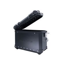 GPR TECH Bmw F 750 Gs 2021/2024 e5 Seitenkofferpaar aus Aluminium mit konturierter rechter Seite, Farbe Schwarz mit speziellem Gepäckträger Fassungsvermögen 38 Liter + 32 Liter