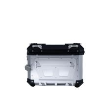GPR TECH Bmw F 850 Gs 2021/2023 e5 Seitenkofferpaar aus Aluminium mit konturierter rechter Seite, Farbe Silber mit speziellem Gepäckträger Fassungsvermögen 38 Liter + 32 Liter