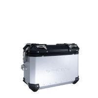 GPR TECH Bmw F 850 Gs 2021/2023 e5 Seitenkofferpaar aus Aluminium mit konturierter rechter Seite, Farbe Silber mit speziellem Gepäckträger Fassungsvermögen 38 Liter + 32 Liter