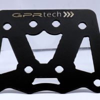 GPR TECH Voge 300Rally 2022/2024 e5 Spezifische Montageplatte Top Case ALPITECH 26 LT kompatibel mit Original-Gepäckträger, aus Edelstahl mit 4 Verankerungspunkten