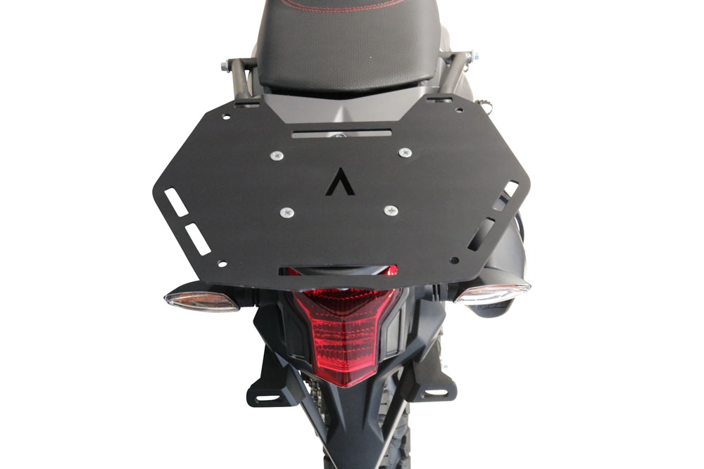 GPR TECH Voge 300Rally 2022/2024 e5 Topcase aus Aluminium, silberfarben mit spezifischer Platte inklusive Kapazität Liter 35