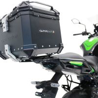 GPR TECH Kawasaki Versys 650 2023/2024 e5 plus Topcase aus Aluminium, schwarze Farbe mit spezifischer Platte enthalten Kapazität Liter 35