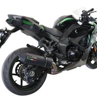 GPR auspuff kompatibel mit  Kawasaki Ninja 1000 Sx 2021-2024, Furore Evo4 Nero, Zugelassener legaler Slip-On-Auspuff mit Abe, einschließlich abnehmbarem DB-Killer und Verbindungsrohr 