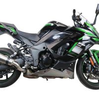 GPR auspuff kompatibel mit  Kawasaki Ninja 1000 Sx 2020-2020, New Grand Prix Evo Titanium, Zugelassener legaler Slip-On-Auspuff mit Abe, einschließlich abnehmbarem DB-Killer und Verbindungsrohr 