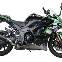 GPR auspuff kompatibel mit  Kawasaki Ninja 1000 Sx 2021-2024, M3 Black Titanium, Zugelassener legaler Slip-On-Auspuff mit Abe, einschließlich abnehmbarem DB-Killer und Verbindungsrohr 