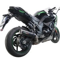 GPR auspuff kompatibel mit  Kawasaki Ninja 1000 Sx 2021-2024, M3 Black Titanium, Zugelassener legaler Slip-On-Auspuff mit Abe, einschließlich abnehmbarem DB-Killer und Verbindungsrohr 
