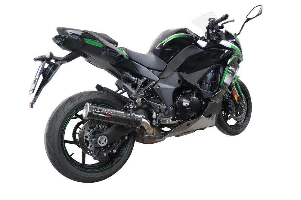 GPR auspuff kompatibel mit  Kawasaki Ninja 1000 Sx 2021-2024, M3 Poppy , Rennauspuff, mit Verbindungsrohren, Artikel ohne Genehmigung 