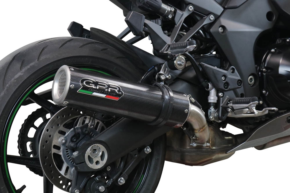 GPR auspuff kompatibel mit  Kawasaki Ninja 1000 Sx 2021-2024, M3 Poppy , Rennauspuff, mit Verbindungsrohren, Artikel ohne Genehmigung 