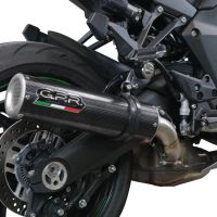 GPR auspuff kompatibel mit  Kawasaki Ninja 1000 Sx 2021-2024, M3 Poppy , Rennauspuff, mit Verbindungsrohren, Artikel ohne Genehmigung 