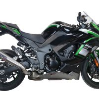 GPR auspuff kompatibel mit  Kawasaki Ninja 1000 Sx 2021-2024, Powercone Evo, Zugelassener legaler Slip-On-Auspuff mit Abe, einschließlich abnehmbarem DB-Killer und Verbindungsrohr 