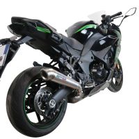 GPR auspuff kompatibel mit  Kawasaki Ninja 1000 Sx 2021-2024, Powercone Evo, Zugelassener legaler Slip-On-Auspuff mit Abe, einschließlich abnehmbarem DB-Killer und Verbindungsrohr 