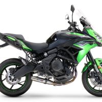 GPR auspuff kompatibel mit  Kawasaki Versys 650 2017-2020, Deeptone Inox, Racing-Komplettsystem-Auspuff, einschließlich Krümmer und abnehmbarem DB-Killer 