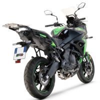 GPR auspuff kompatibel mit  Kawasaki Versys 650 2017-2020, Deeptone Inox, Racing-Komplettsystem-Auspuff, einschließlich Krümmer und abnehmbarem DB-Killer 