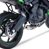 GPR auspuff kompatibel mit  Kawasaki Versys 650 2017-2020, Deeptone Inox, Racing-Komplettsystem-Auspuff, einschließlich Krümmer und abnehmbarem DB-Killer 