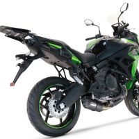 GPR auspuff kompatibel mit  Kawasaki Versys 650 2017-2020, Furore Nero, Homologierte auspuff mit verbindungsrohr und katalysator 