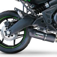 GPR auspuff kompatibel mit  Kawasaki Versys 650 2017-2020, Furore Nero, Racing-Komplettsystem-Auspuff, einschließlich Krümmer und abnehmbarem DB-Killer 