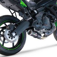 GPR auspuff kompatibel mit  Kawasaki Versys 650 2021-2022, M3 Black Titanium, Racing-Komplettsystem-Auspuff, einschließlich Krümmer und abnehmbarem DB-Killer 