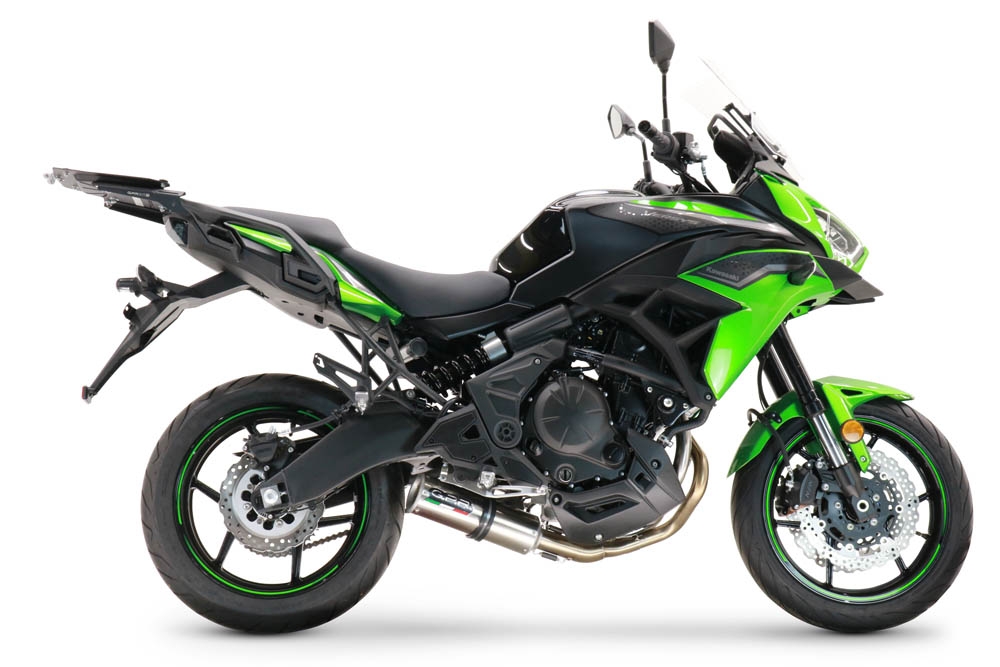 GPR auspuff kompatibel mit  Kawasaki Versys 650 2017-2020, M3 Inox , Racing-Komplettsystem-Auspuff, einschließlich Krümmer und abnehmbarem DB-Killer 