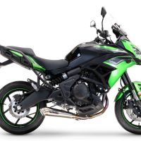 GPR auspuff kompatibel mit  Kawasaki Versys 650 2021-2022, Powercone Evo, Racing-Komplettsystem-Auspuff, einschließlich Krümmer und abnehmbarem DB-Killer 