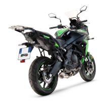 GPR auspuff kompatibel mit  Kawasaki Versys 650 2021-2022, Powercone Evo, Racing-Komplettsystem-Auspuff, einschließlich Krümmer und abnehmbarem DB-Killer 
