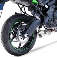 GPR auspuff kompatibel mit  Kawasaki Versys 650 2021-2022, Powercone Evo, Racing-Komplettsystem-Auspuff, einschließlich Krümmer und abnehmbarem DB-Killer 