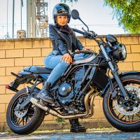 GPR auspuff kompatibel mit  Kawasaki Z 650 RS 2021-2023, Deeptone Inox, Kompletter Rennauspuff, geliefert mit spezifischem Krümmer, Artikel ohne Homologation 