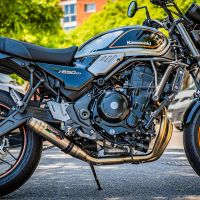GPR auspuff kompatibel mit  Kawasaki Z 650 RS 2021-2023, Deeptone Inox, Kompletter Rennauspuff, geliefert mit spezifischem Krümmer, Artikel ohne Homologation 