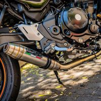 GPR auspuff kompatibel mit  Kawasaki Z 650 RS 2021-2023, Deeptone Inox, Kompletter Rennauspuff, geliefert mit spezifischem Krümmer, Artikel ohne Homologation 