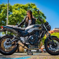 GPR auspuff kompatibel mit  Kawasaki Z 650 RS 2021-2023, M3 Inox , Kompletter Rennauspuff, geliefert mit spezifischem Krümmer, Artikel ohne Homologation 