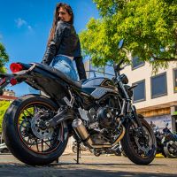 GPR auspuff kompatibel mit  Kawasaki Z 650 RS 2021-2023, M3 Inox , Kompletter Rennauspuff, geliefert mit spezifischem Krümmer, Artikel ohne Homologation 