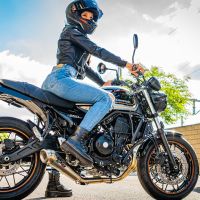 GPR auspuff kompatibel mit  Kawasaki Z 650 RS 2021-2023, Powercone Evo, Kompletter Rennauspuff, geliefert mit spezifischem Krümmer, Artikel ohne Homologation 