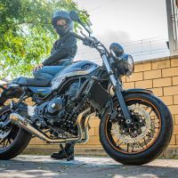 GPR auspuff kompatibel mit  Kawasaki Z 650 RS 2021-2023, Powercone Evo, Kompletter Rennauspuff, geliefert mit spezifischem Krümmer, Artikel ohne Homologation 