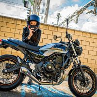 GPR auspuff kompatibel mit  Kawasaki Z 650 RS 2021-2023, Powercone Evo, Kompletter Rennauspuff, geliefert mit spezifischem Krümmer, Artikel ohne Homologation 