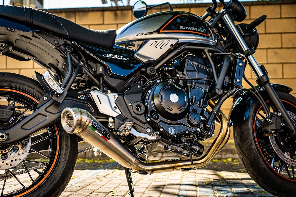 GPR auspuff kompatibel mit  Kawasaki Z 650 RS 2021-2023, Powercone Evo, Kompletter Rennauspuff, geliefert mit spezifischem Krümmer, Artikel ohne Homologation 