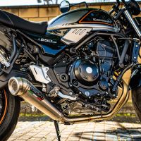 GPR auspuff kompatibel mit  Kawasaki Z 650 RS 2021-2023, Powercone Evo, Kompletter Rennauspuff, geliefert mit spezifischem Krümmer, Artikel ohne Homologation 