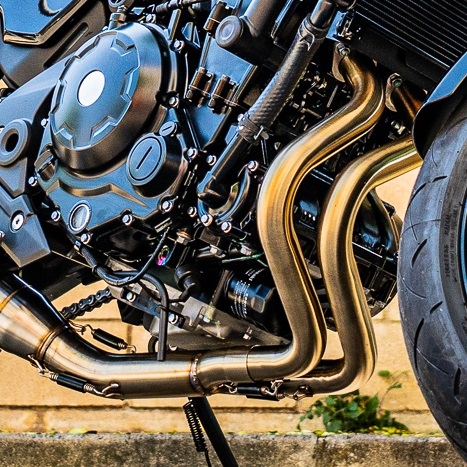 GPR auspuff kompatibel mit  Kawasaki Z 650 RS 2021-2023, M3 Inox , Kompletter Rennauspuff, geliefert mit spezifischem Krümmer, Artikel ohne Homologation 