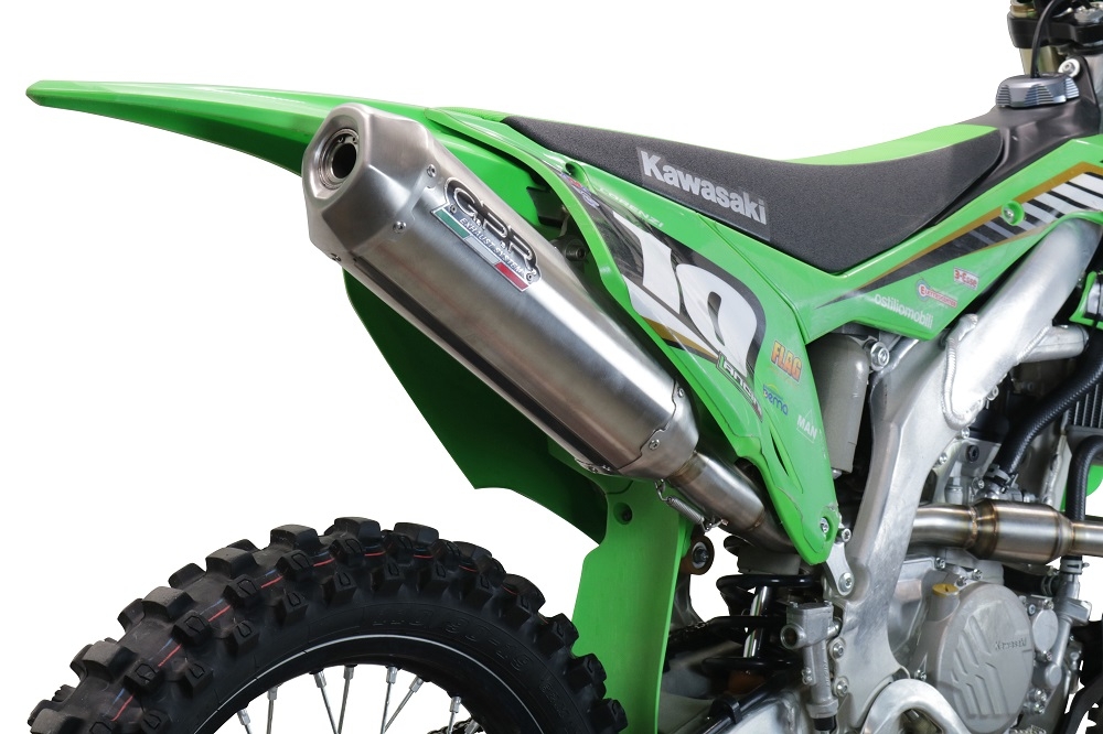 GPR auspuff kompatibel mit  Gas Gas EW 500 F 2024-2025, Pentacross FULL Titanium, Racing-Komplettsystem-Auspuff, einschließlich Krümmer und abnehmbarem DB-Killer 